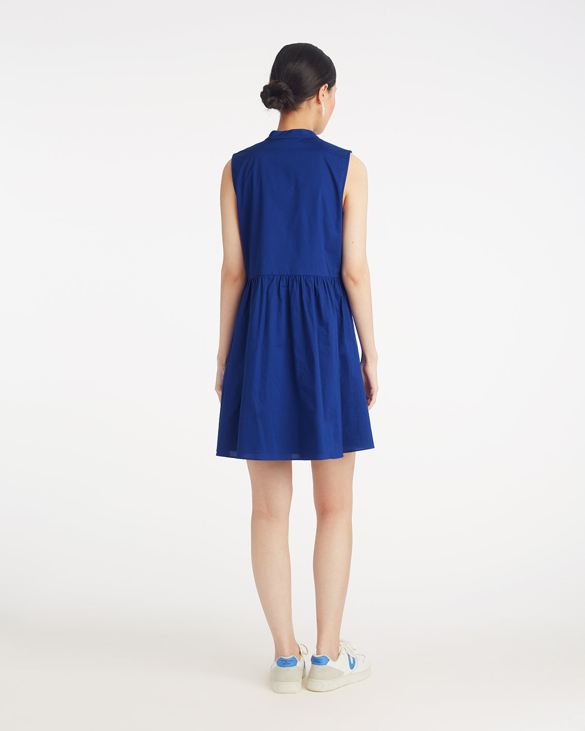 Sami Sleeveless Shirtdress in Daisy Lace