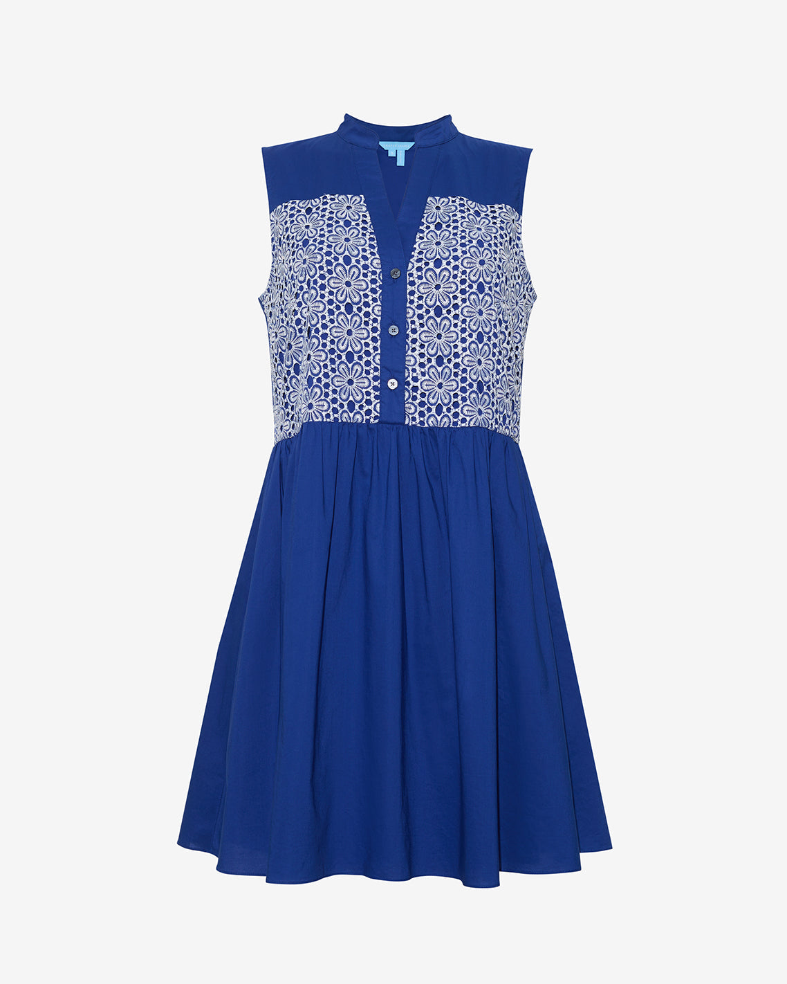 Sami Sleeveless Shirtdress in Daisy Lace