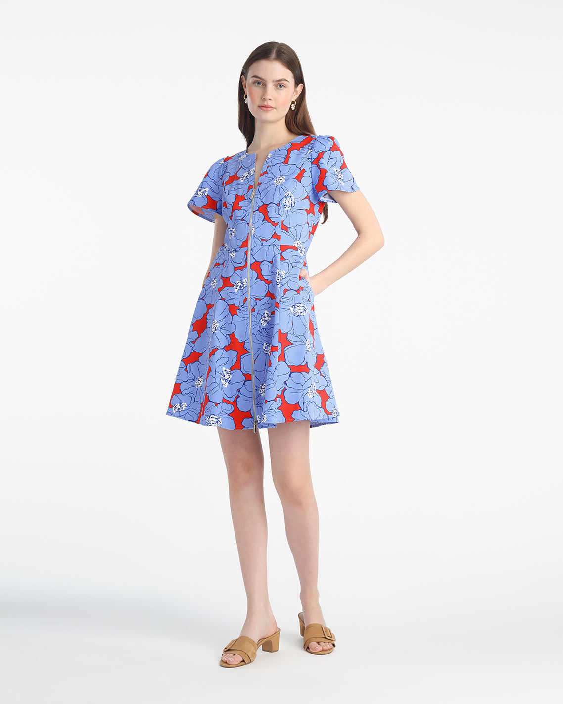 Mae Love Circle Mini Dress in Floating Floral