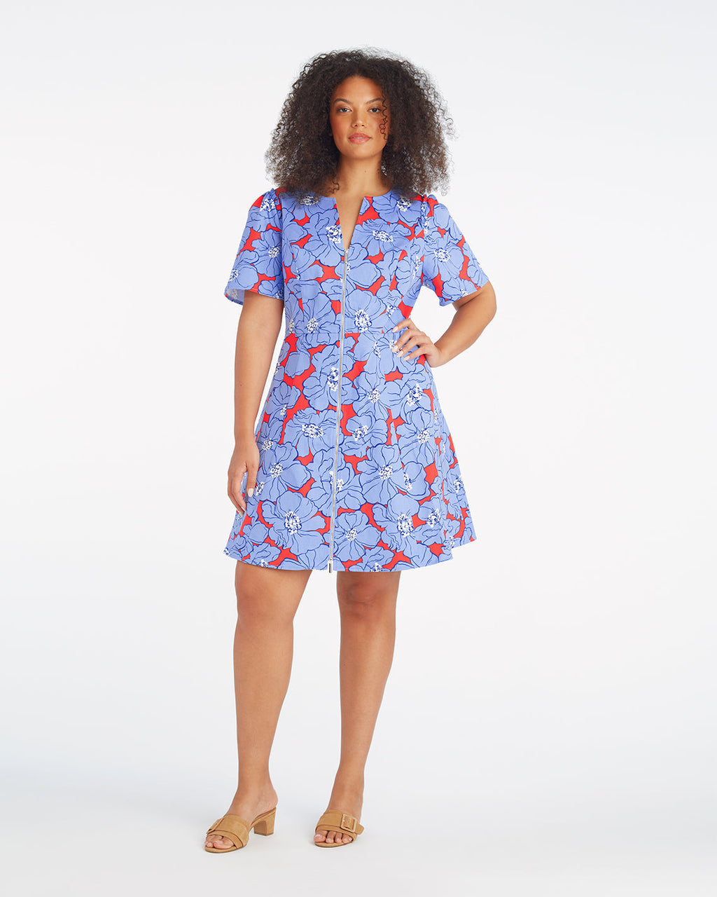 Mae Love Circle Mini Dress in Floating Floral