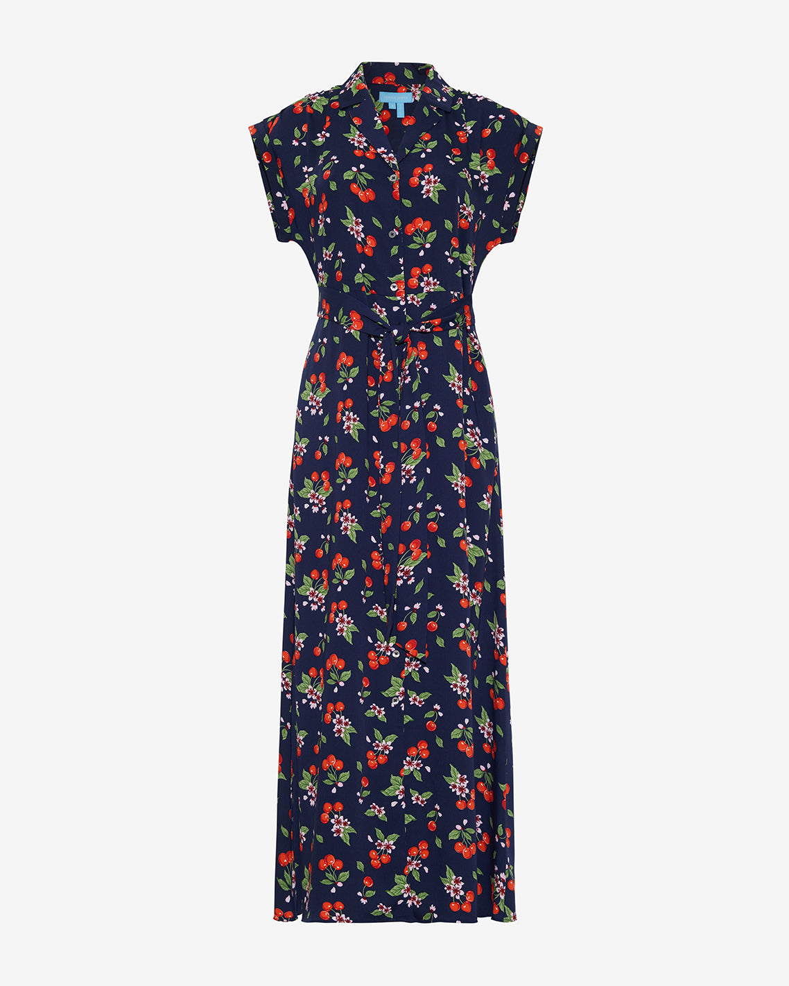 Devin V-Neck Midi Dress in Cherry Blossom