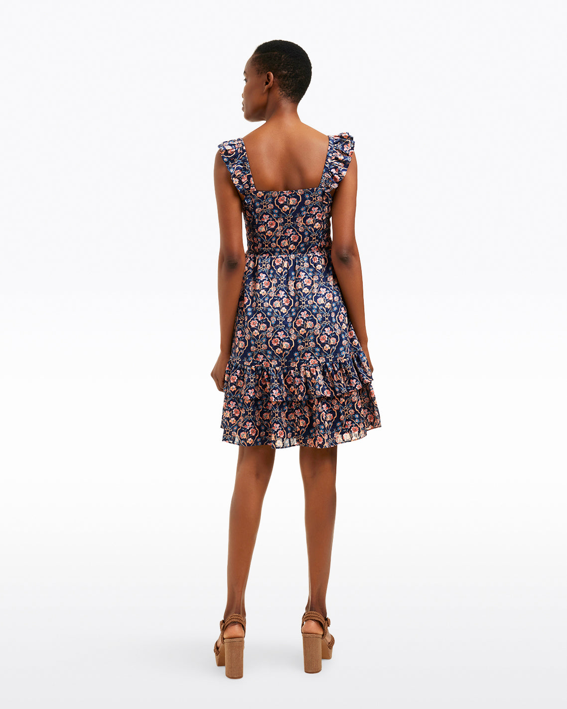 Carrie Mini Dress in Twilight Vines