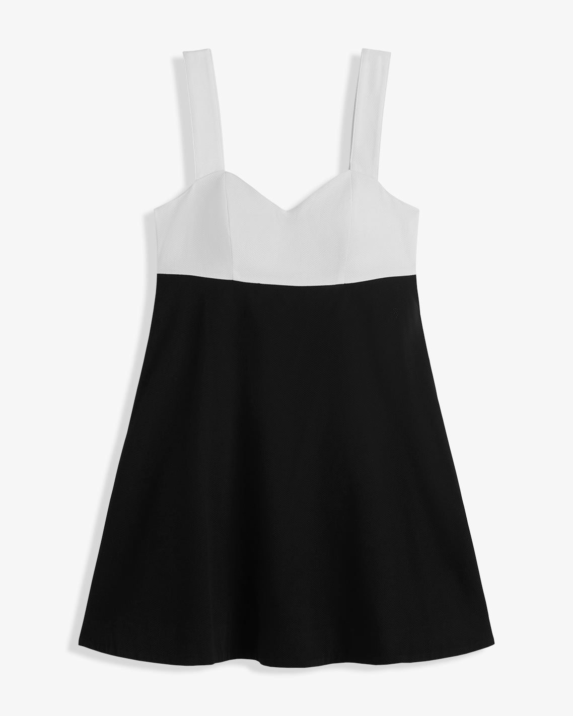 Henrietta Mini Dress in Black and White