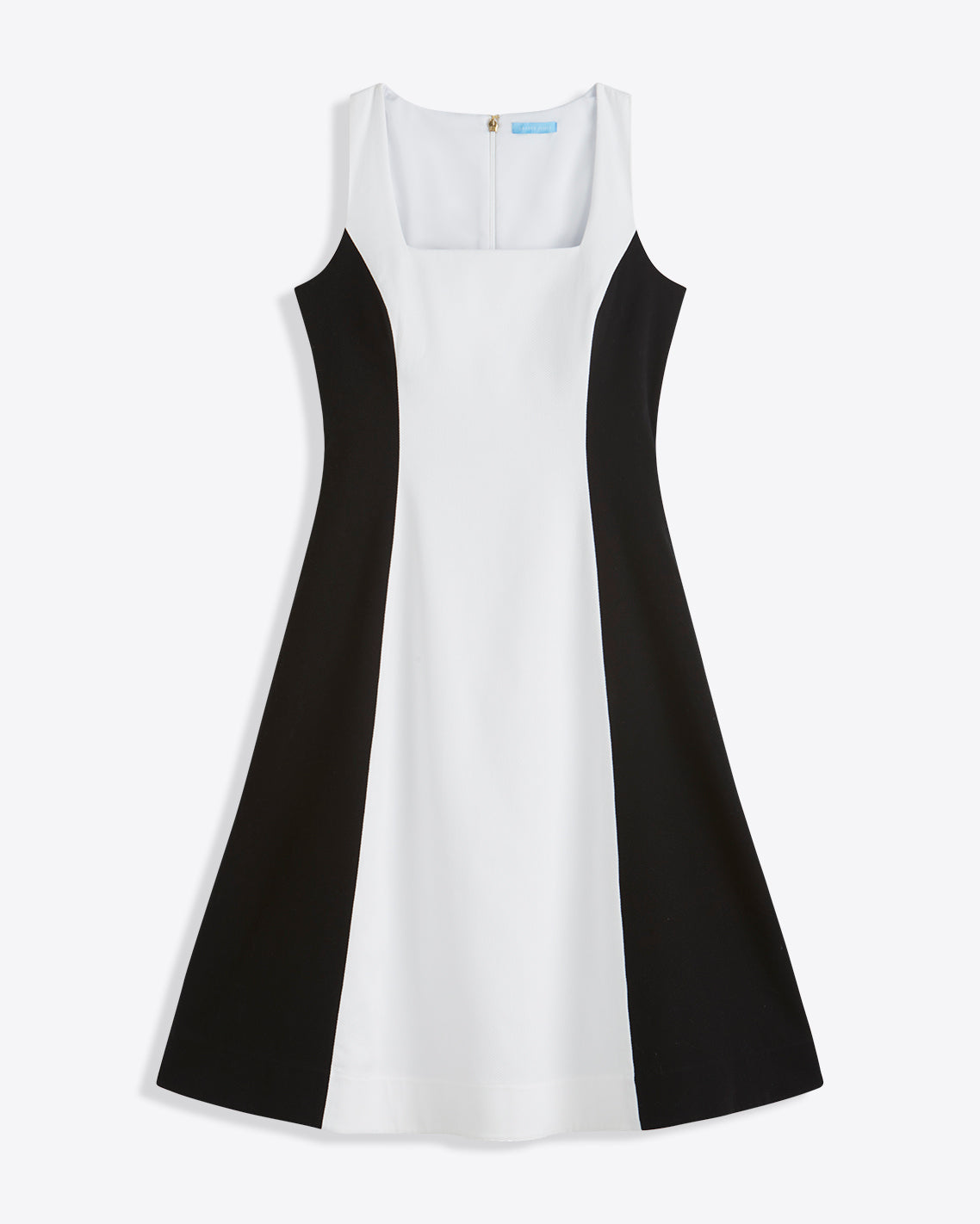 Genevieve Midi Dress in Black and White