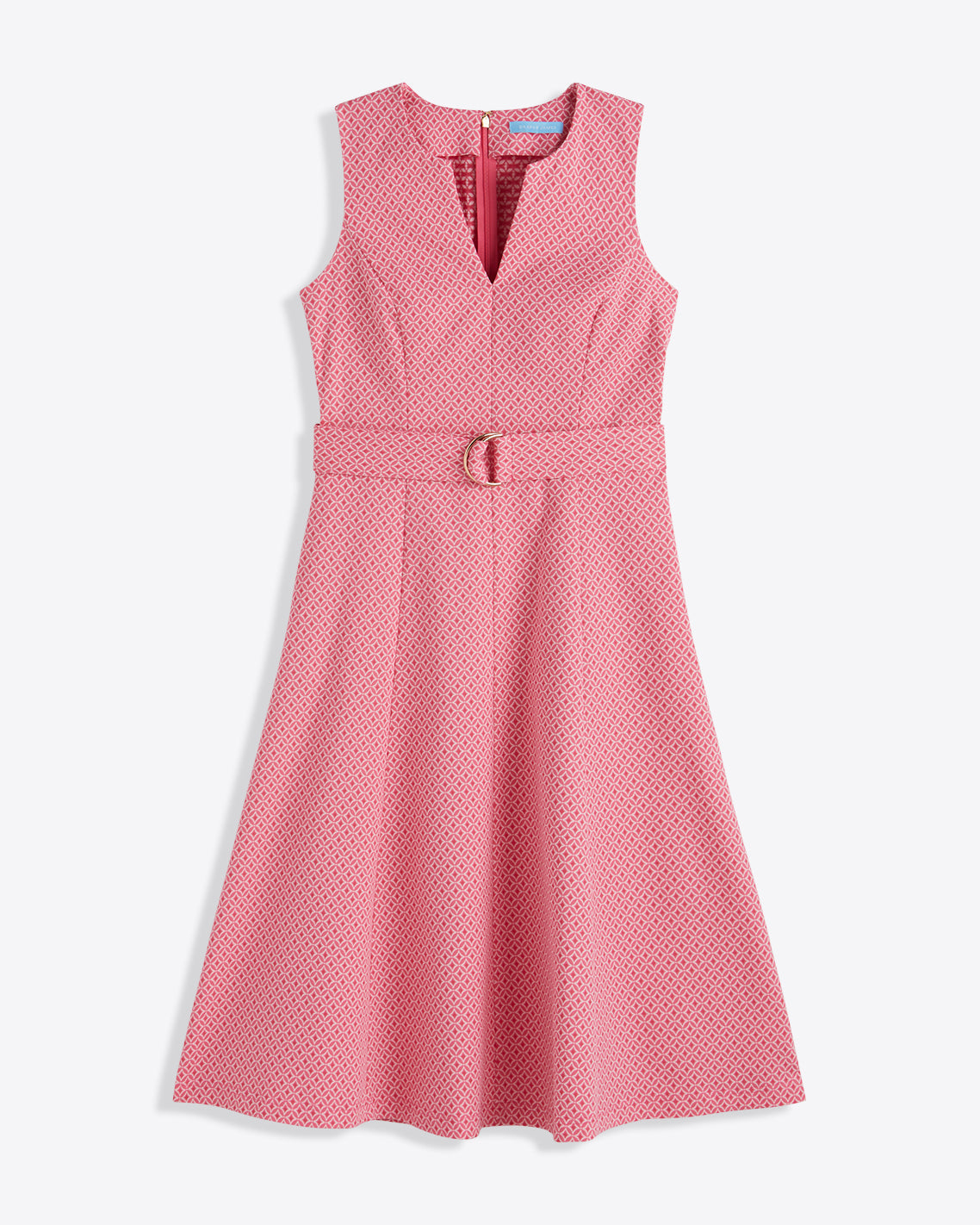 Charlotte Midi Dress in Circle Geo