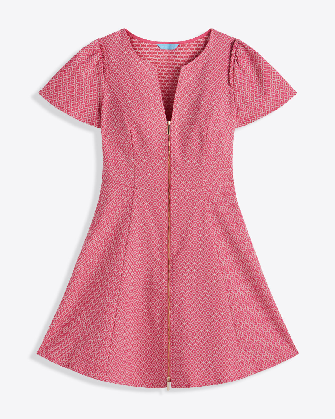 Mae Love Circle Dress in Pink Circle Geo