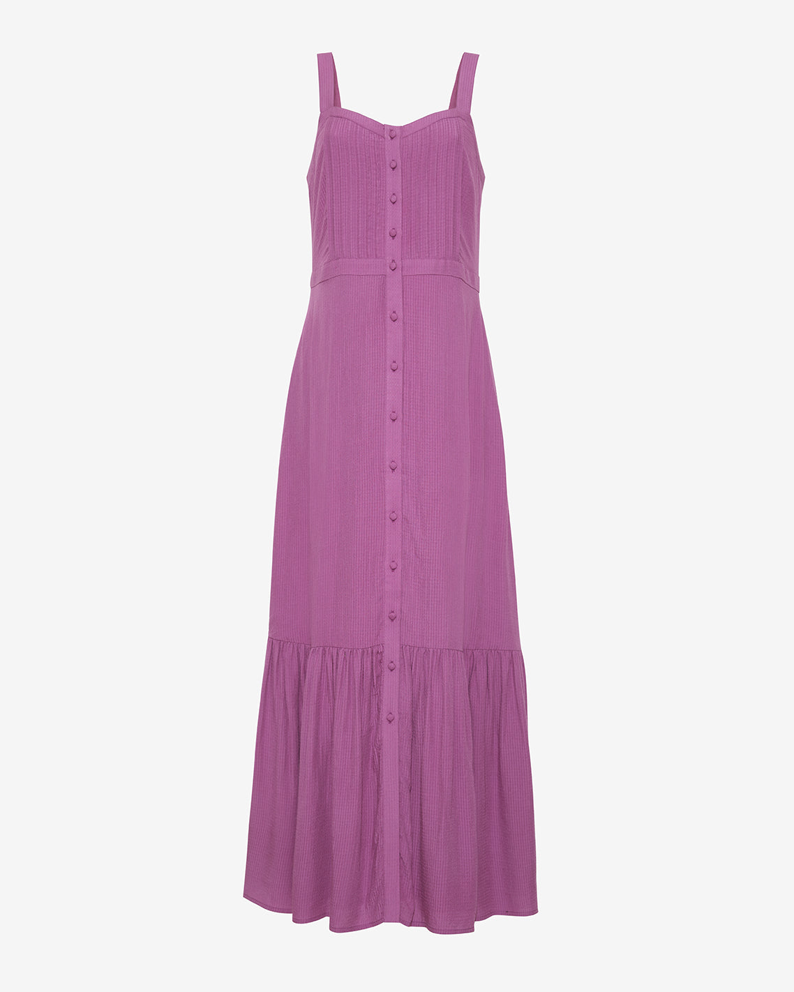 Brynn Sleeveless Midi Dress in Amethyst
