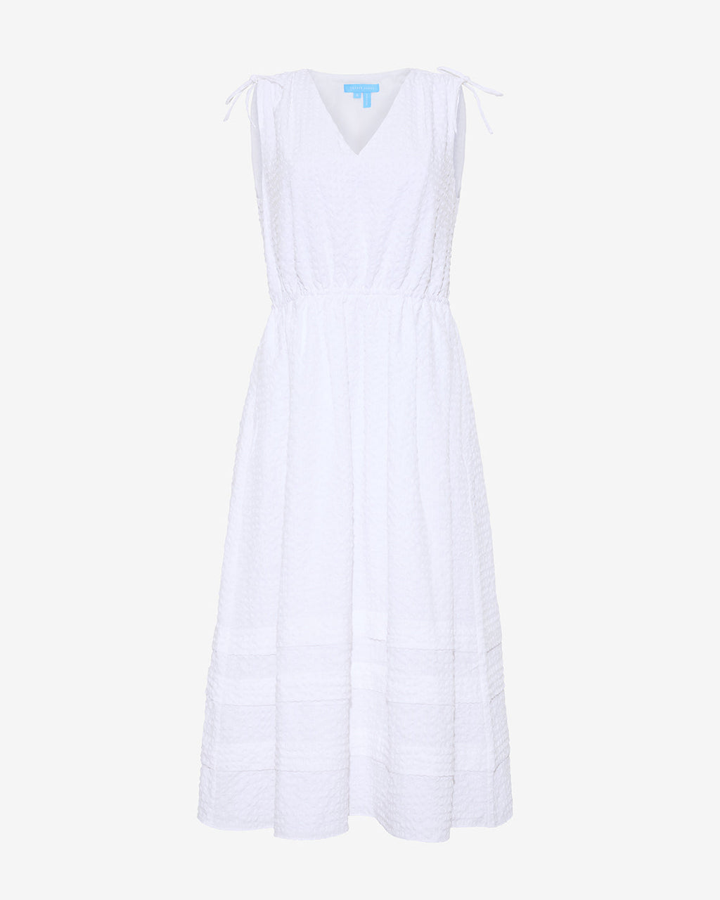 Rowan Midi Dress in Seersucker