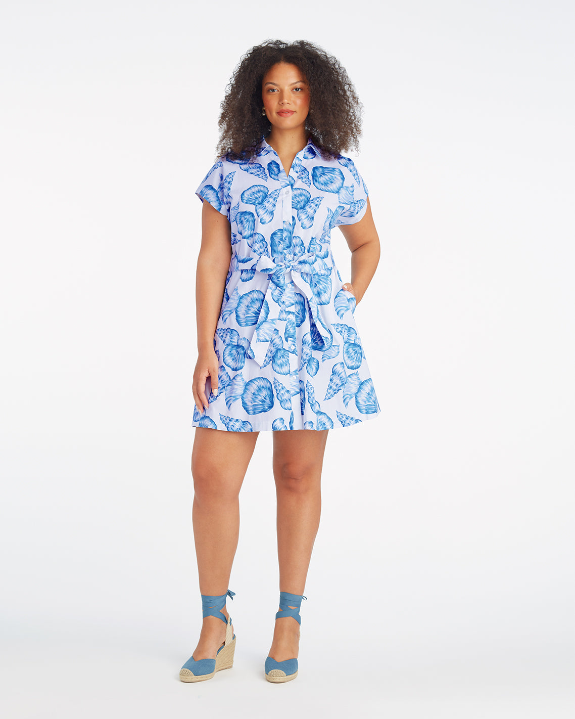 Trisha Shirtdress in Seashells