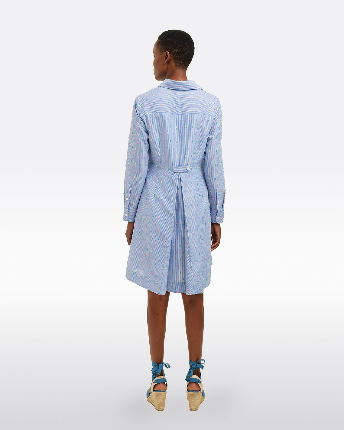Layla Shirtdress in Blue Stripe
