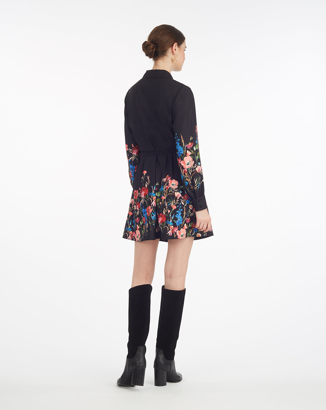 Ellie Shirtdress in Moonlit Blooms