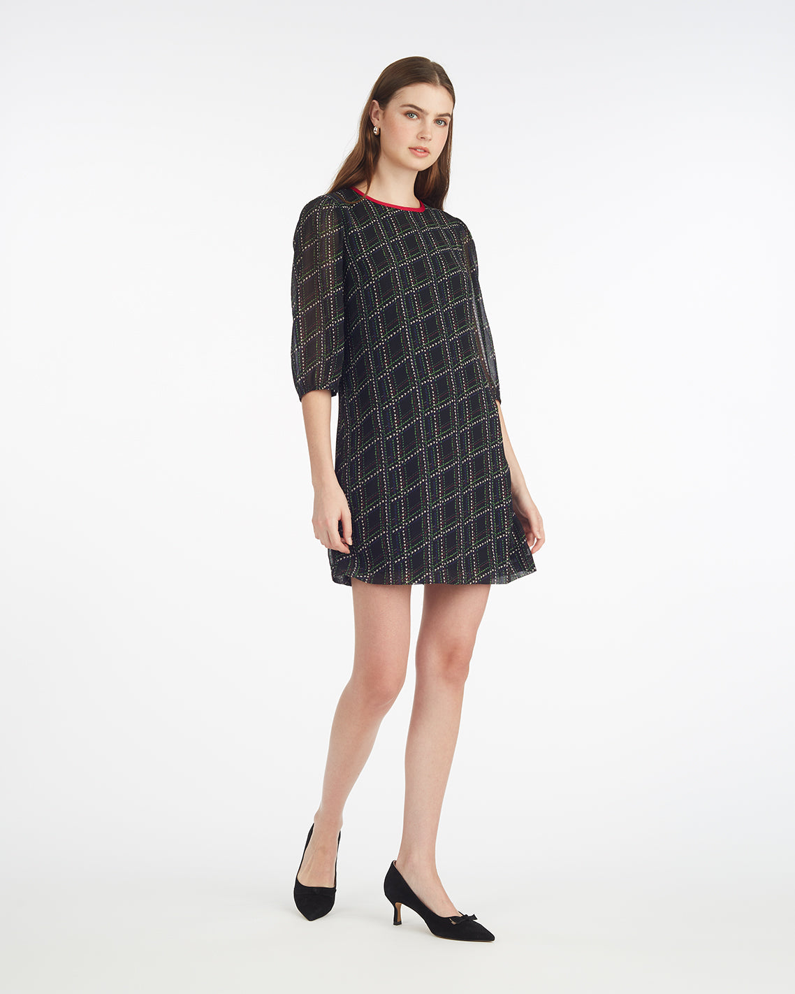 Ava Mini Dress in Dainty Check
