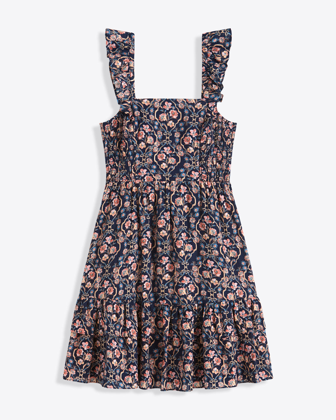 Carrie Mini Dress in Twilight Vines