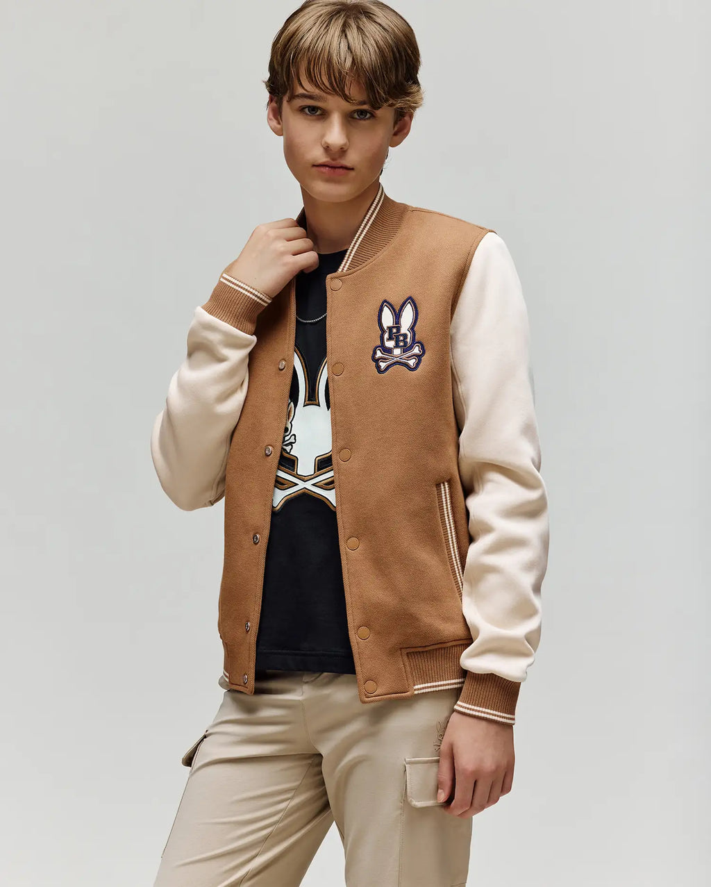 KIDS WADE KNIT VARSITY BOMBER - KO1100001