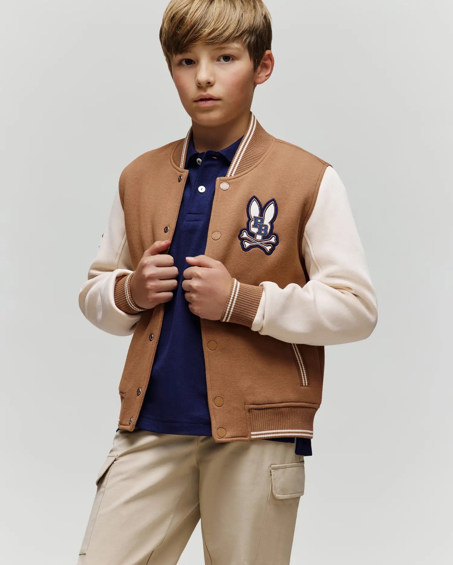 KIDS WADE KNIT VARSITY BOMBER - KO1100001