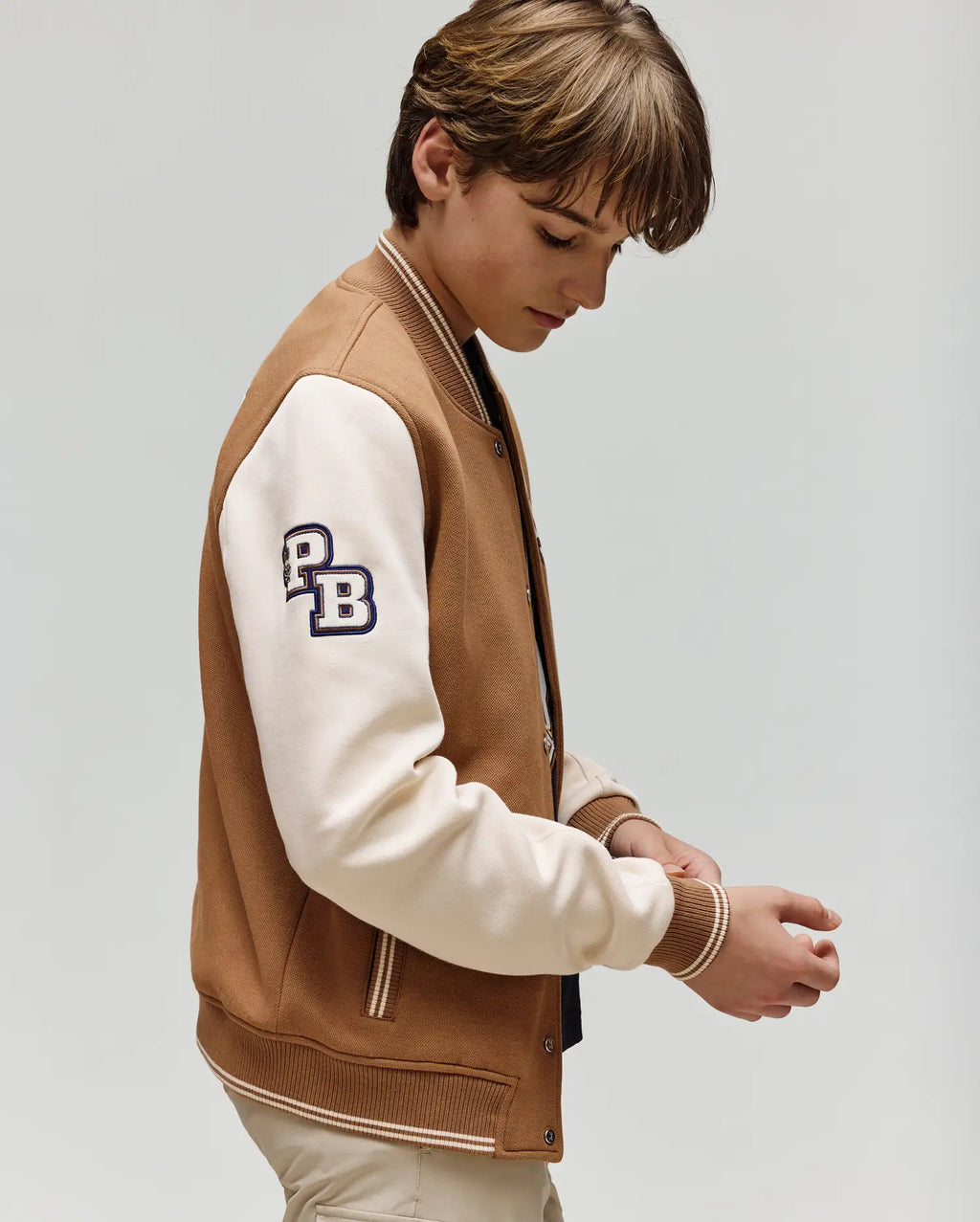 KIDS WADE KNIT VARSITY BOMBER - KO1100001