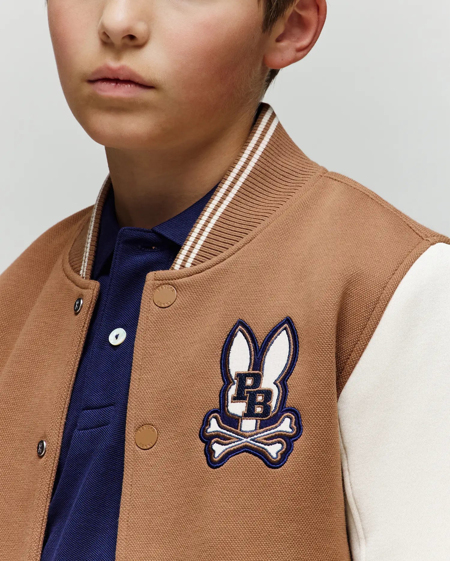 KIDS WADE KNIT VARSITY BOMBER - KO1100001