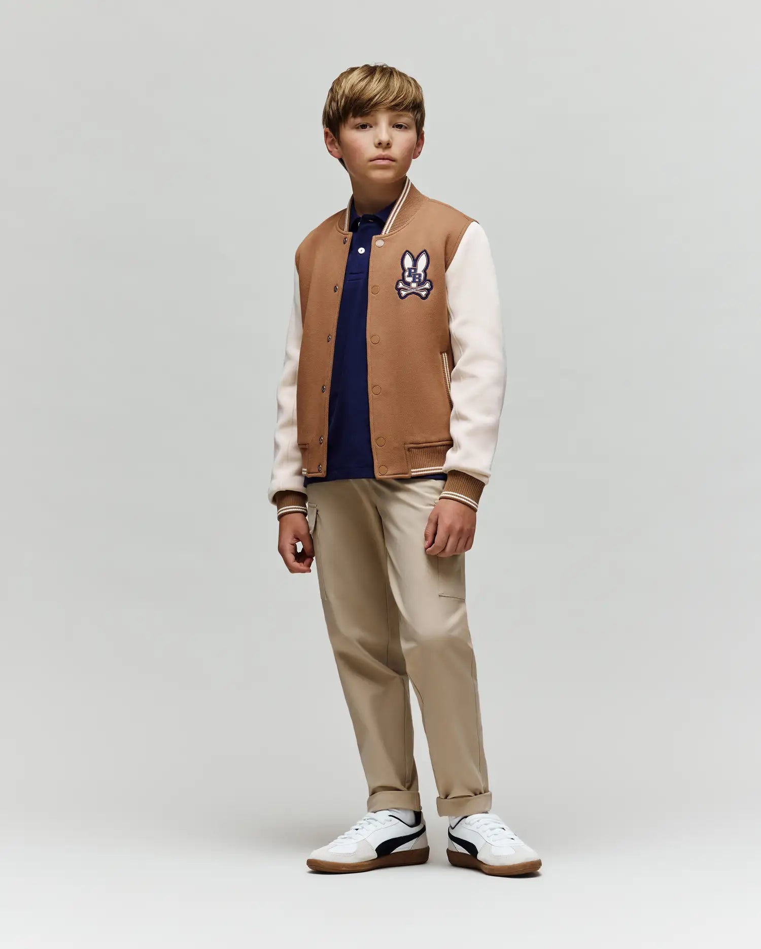 KIDS WADE KNIT VARSITY BOMBER - KO1100001