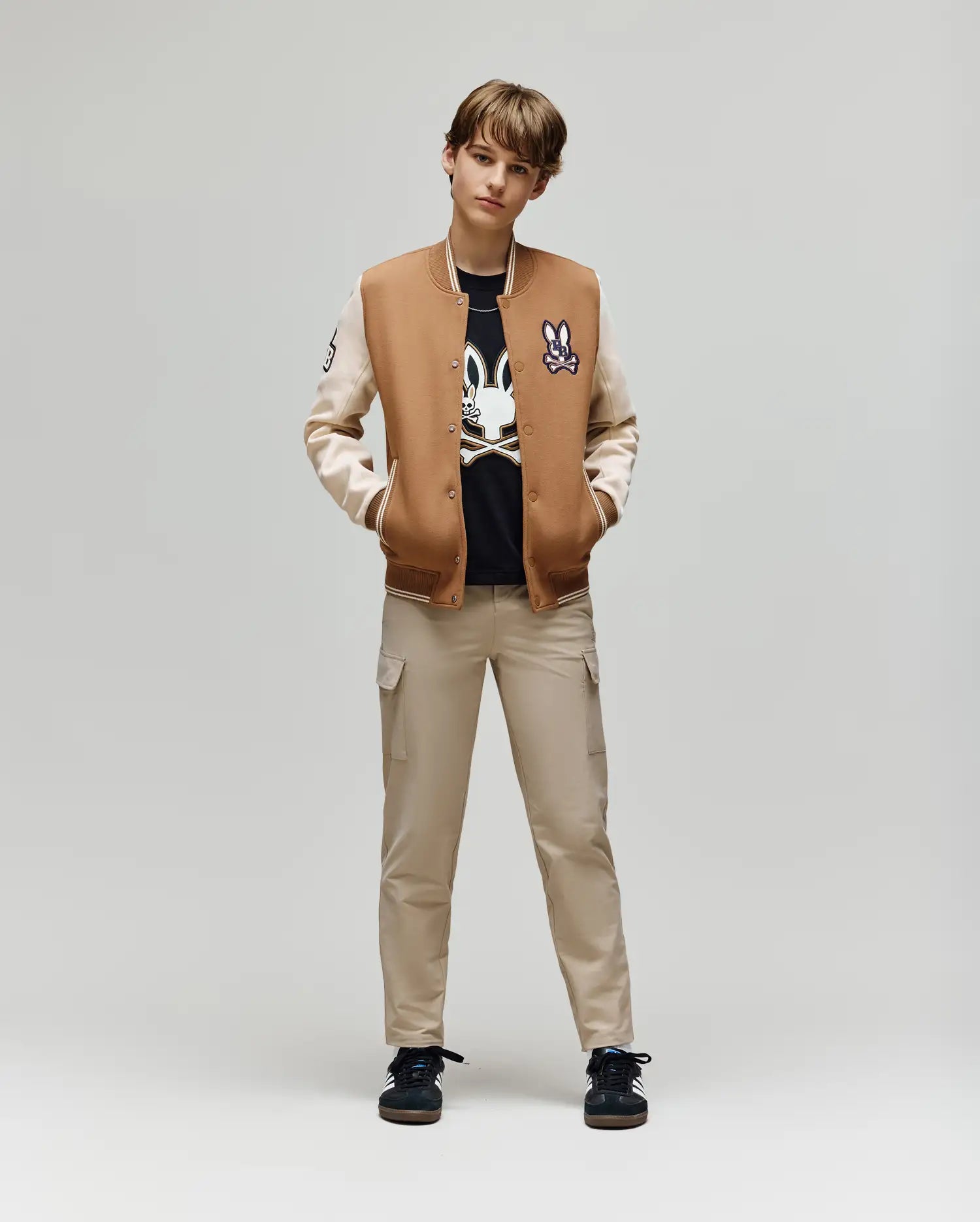 KIDS WADE KNIT VARSITY BOMBER - KO1100001