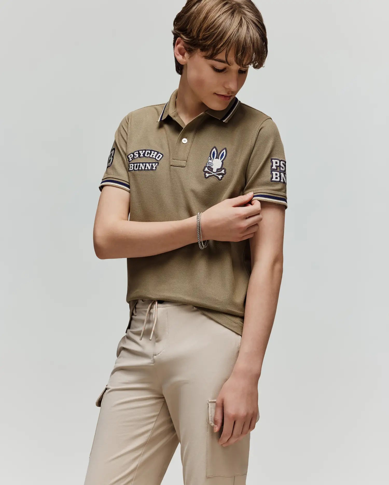 KIDS WADE PATCH PIQUE POLO SHIRT - KT0100051