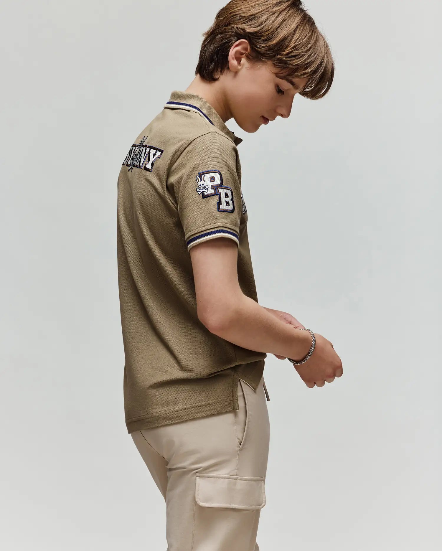 KIDS WADE PATCH PIQUE POLO SHIRT - KT0100051