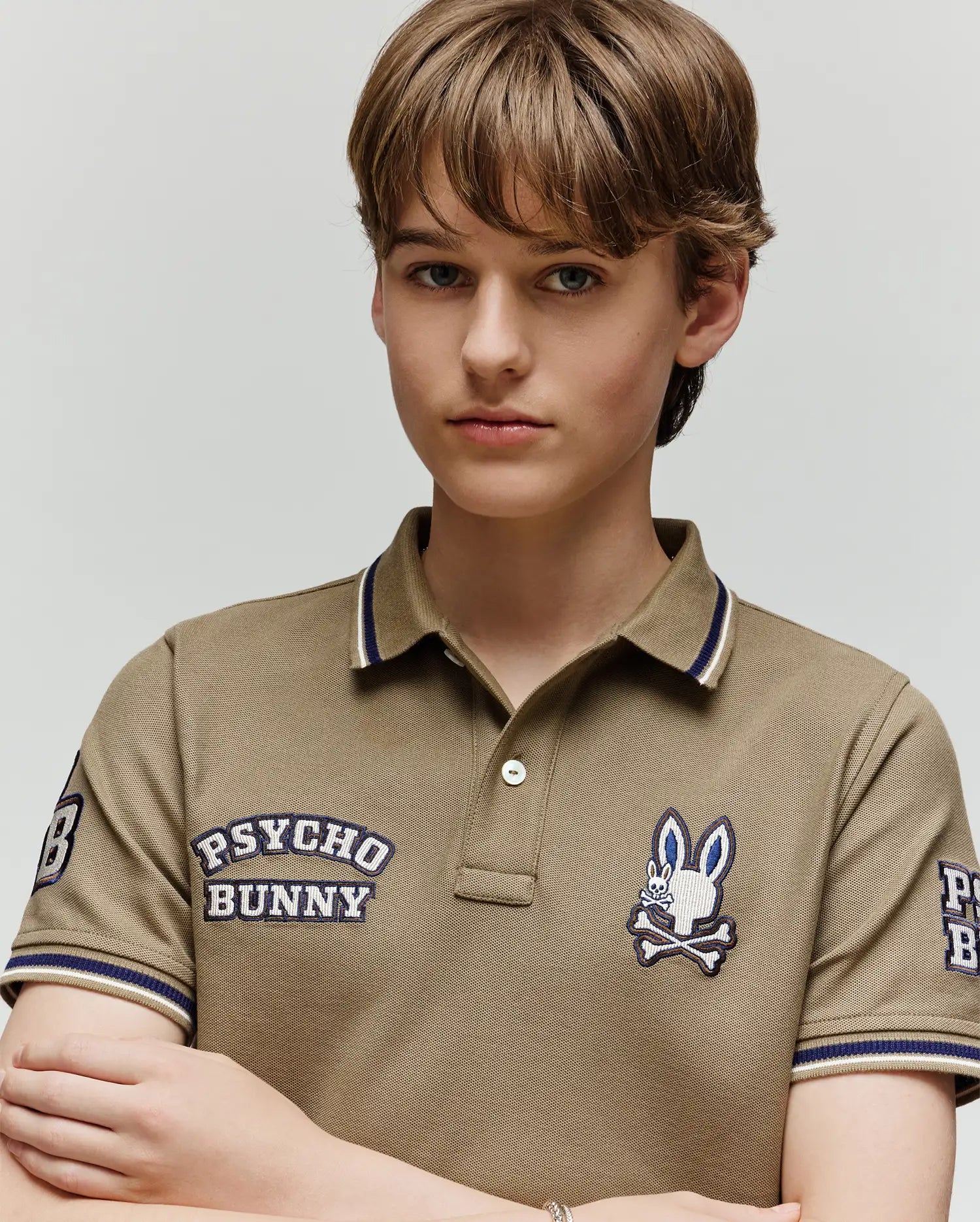 KIDS WADE PATCH PIQUE POLO SHIRT - KT0100051