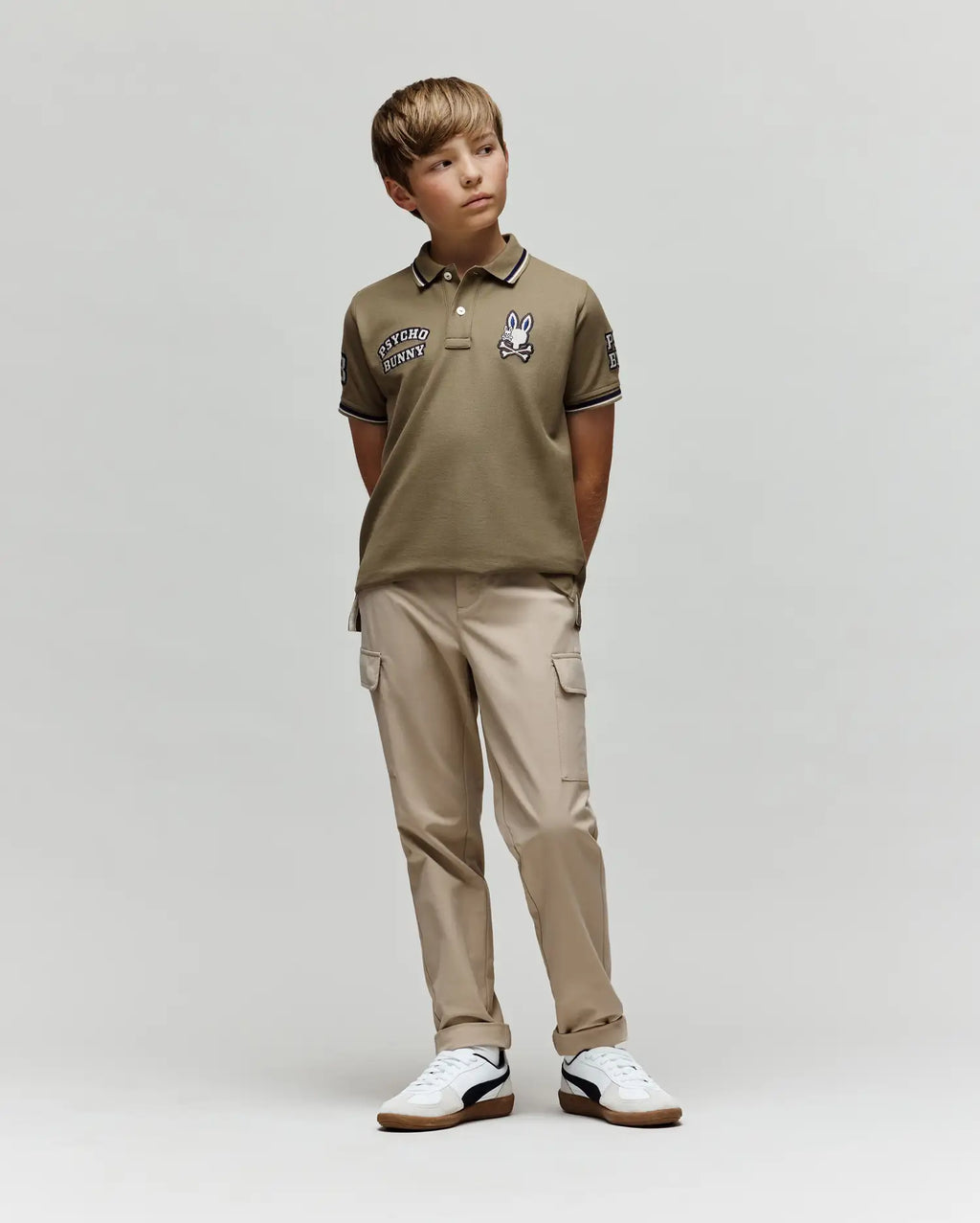 KIDS WADE PATCH PIQUE POLO SHIRT - KT0100051