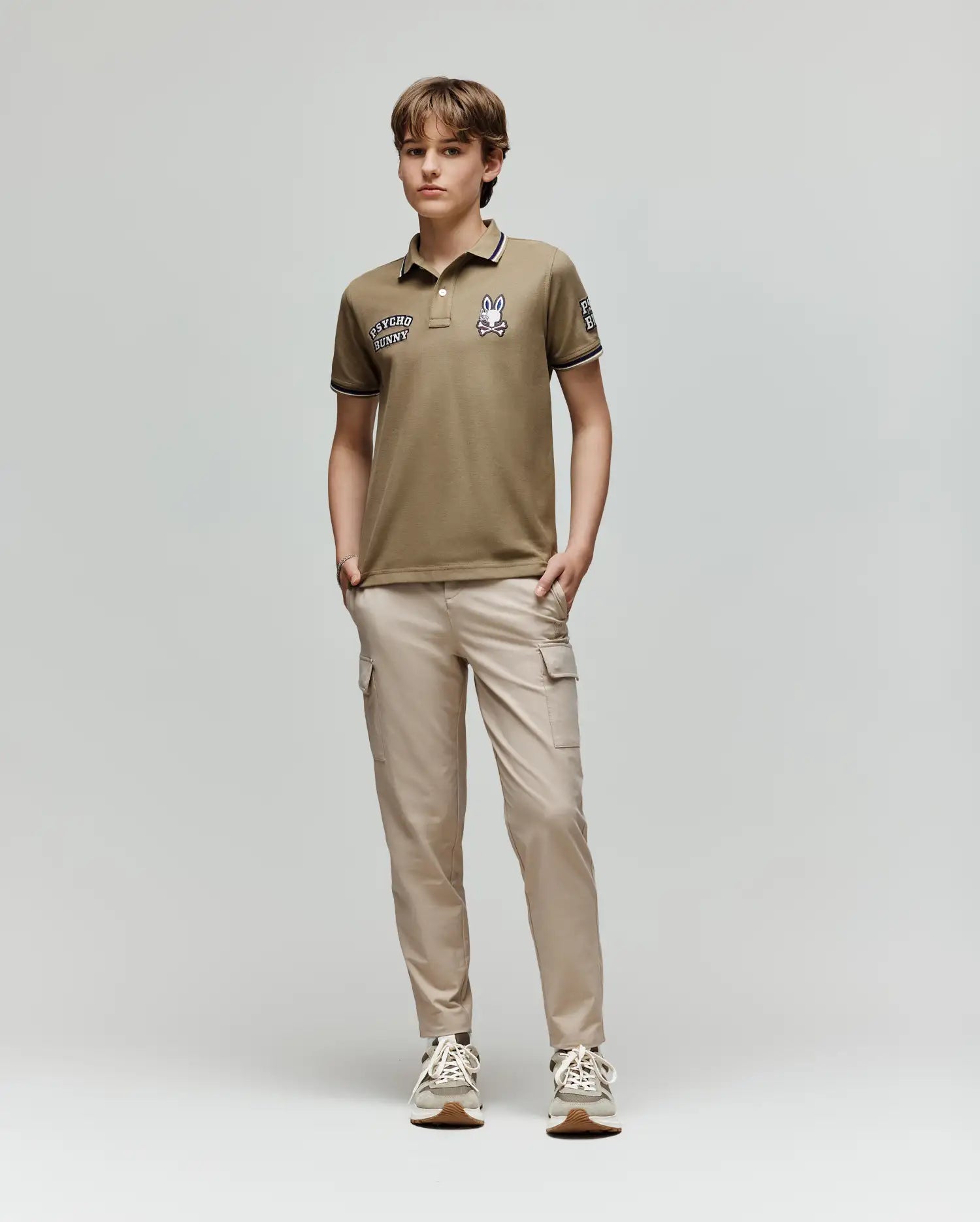 KIDS WADE PATCH PIQUE POLO SHIRT - KT0100051