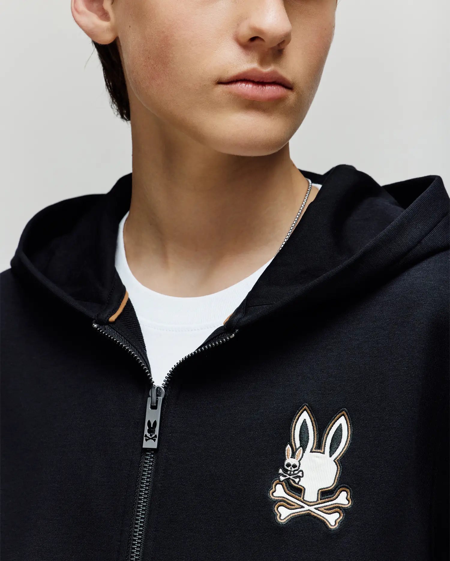 KIDS WADE CORD PATCH ZIP HOODIE - KT0500016