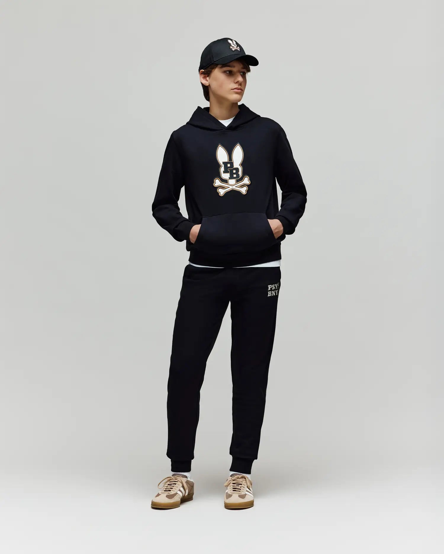 KIDS WADE CORD PATCH HOODIE - KT0500031
