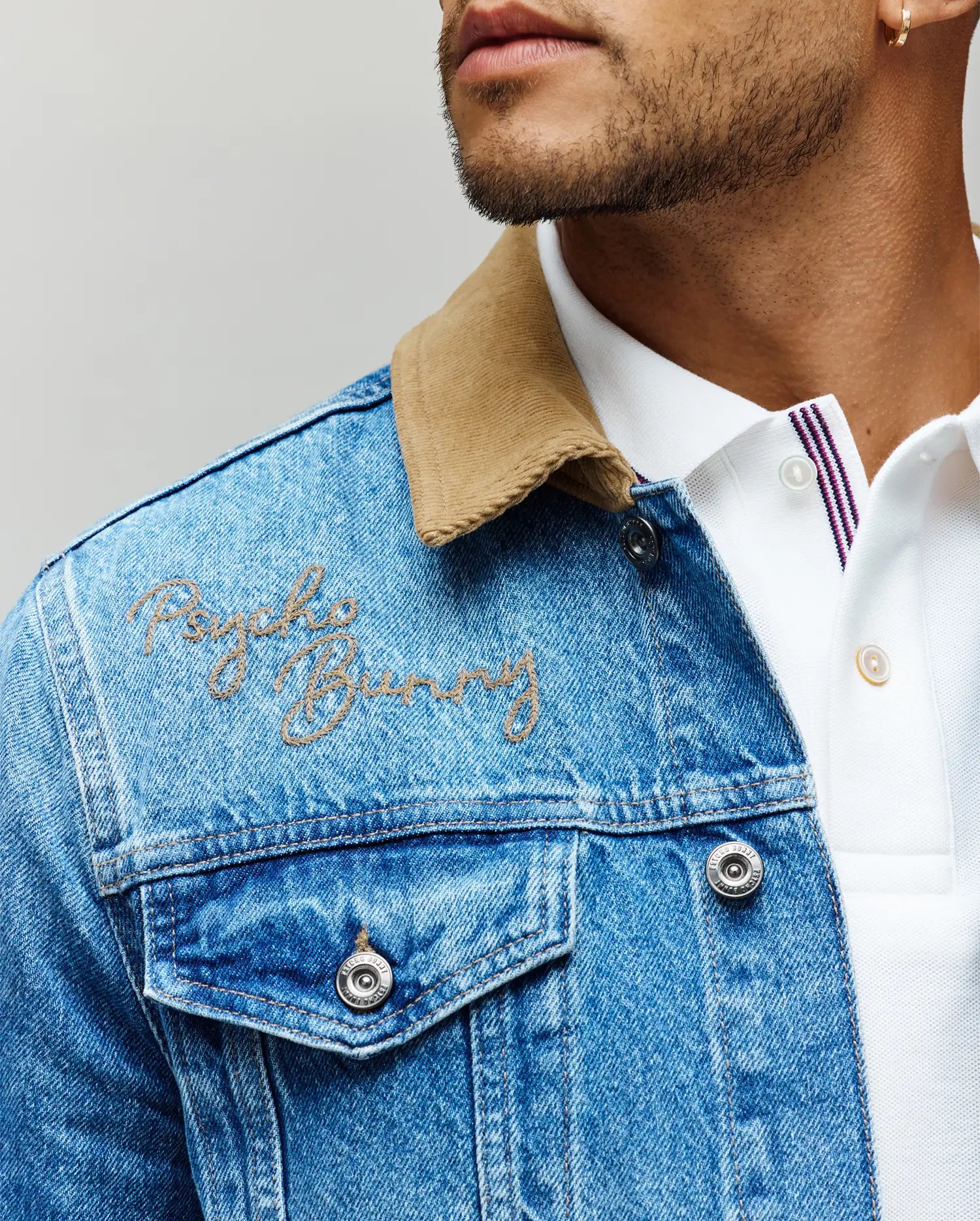 MENS WADE DENIM TRUCKER JACKET - MO1100015