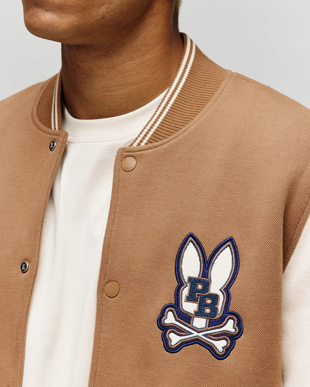 MENS WADE KNIT VARSITY BOMBER - MO110002﻿0