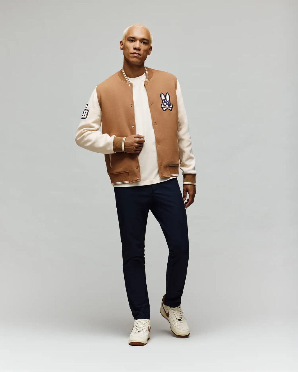 MENS WADE KNIT VARSITY BOMBER - MO110002﻿0