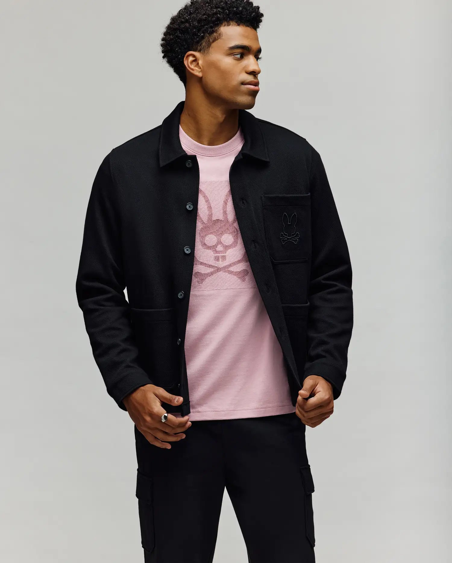 MENS AVEN KNIT SHACKET - MO1100035