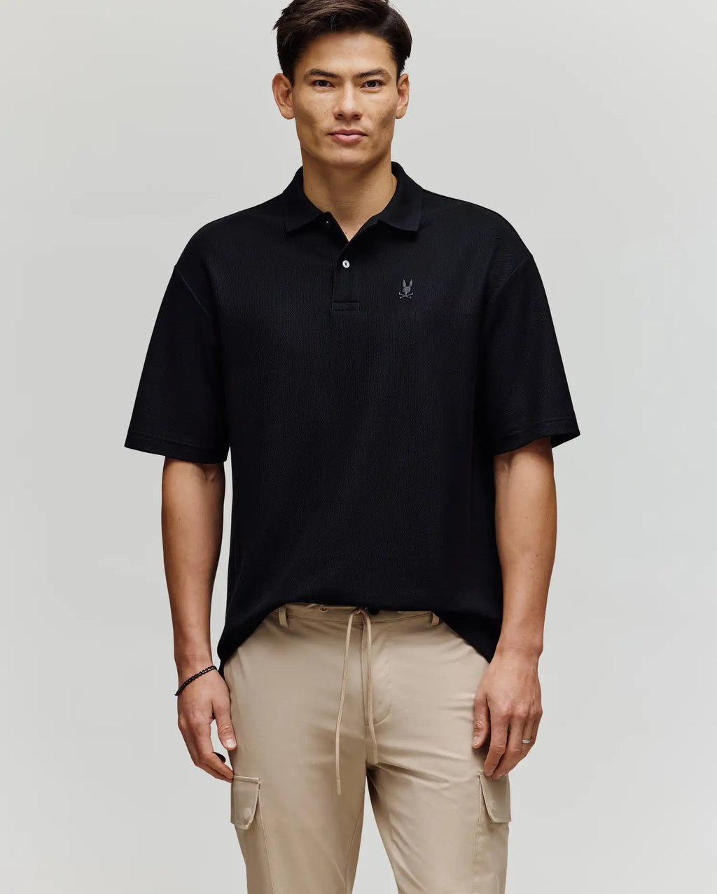 MENS BENNY OVERSIZED PIQUE POLO SHIRT - MT0100105
