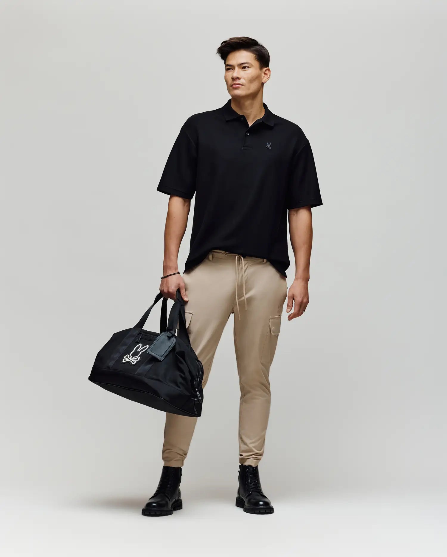 MENS BENNY OVERSIZED PIQUE POLO SHIRT - MT0100105
