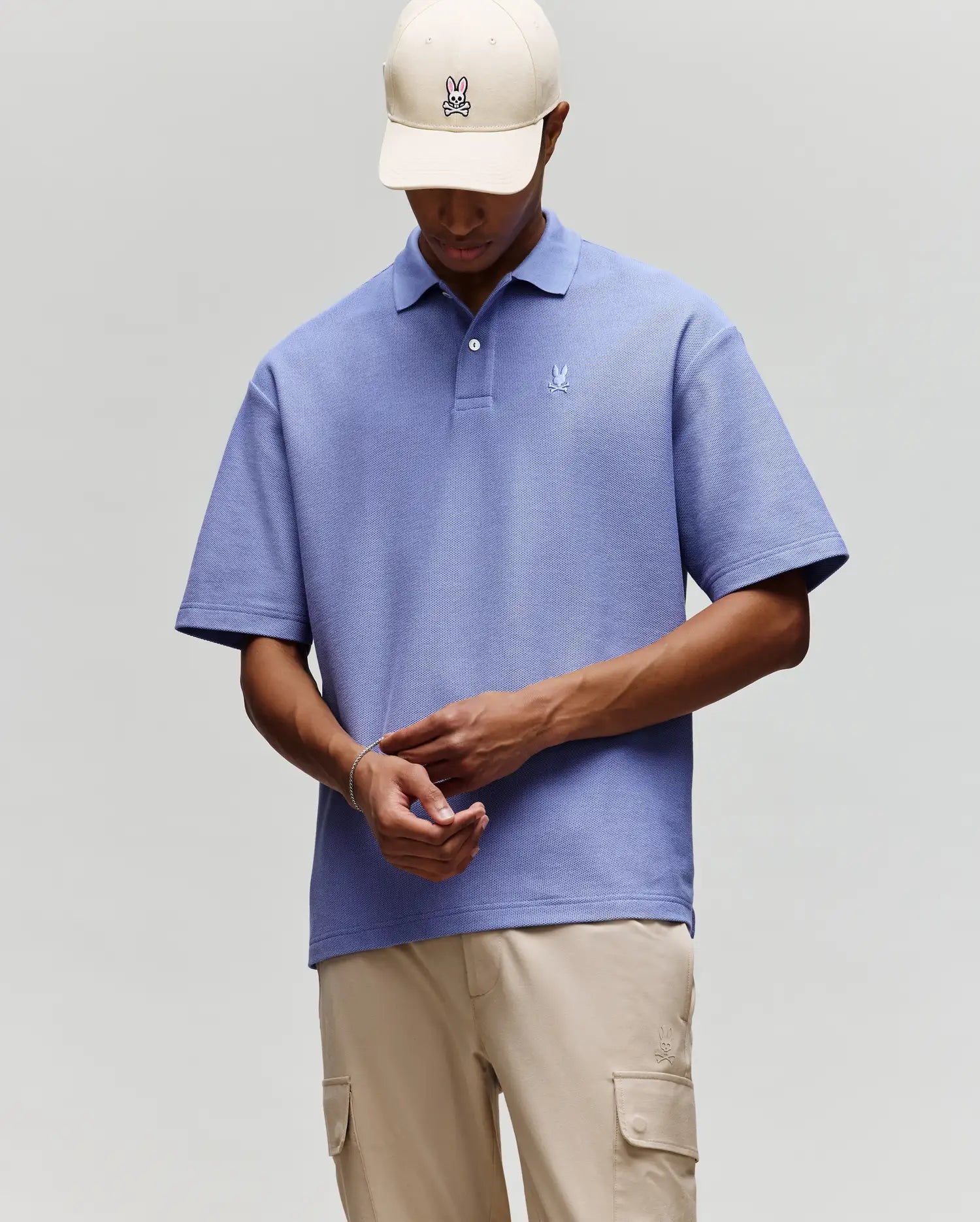 MENS BENNY OVERSIZED PIQUE POLO SHIRT - MT0100105