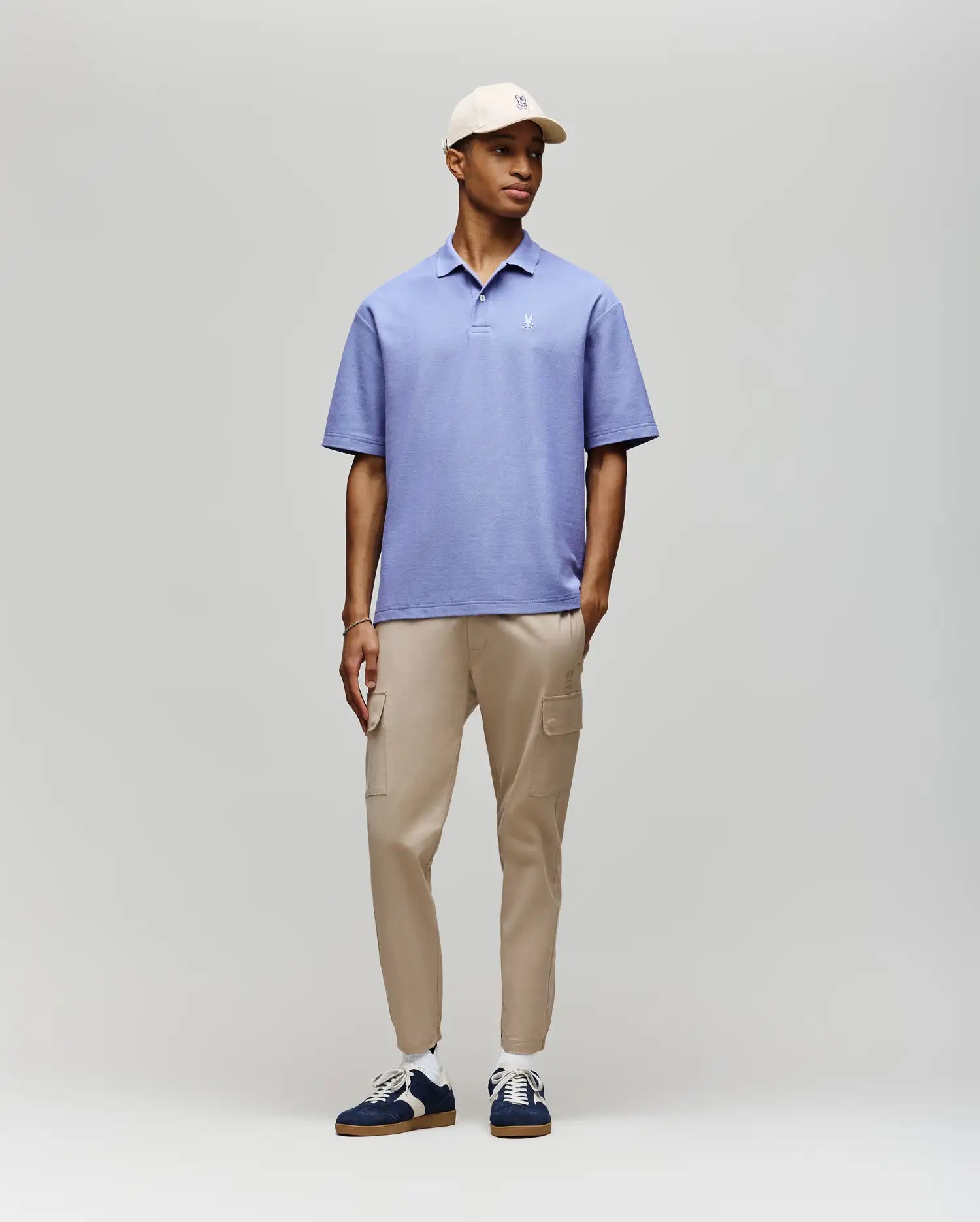 MENS BENNY OVERSIZED PIQUE POLO SHIRT - MT0100105