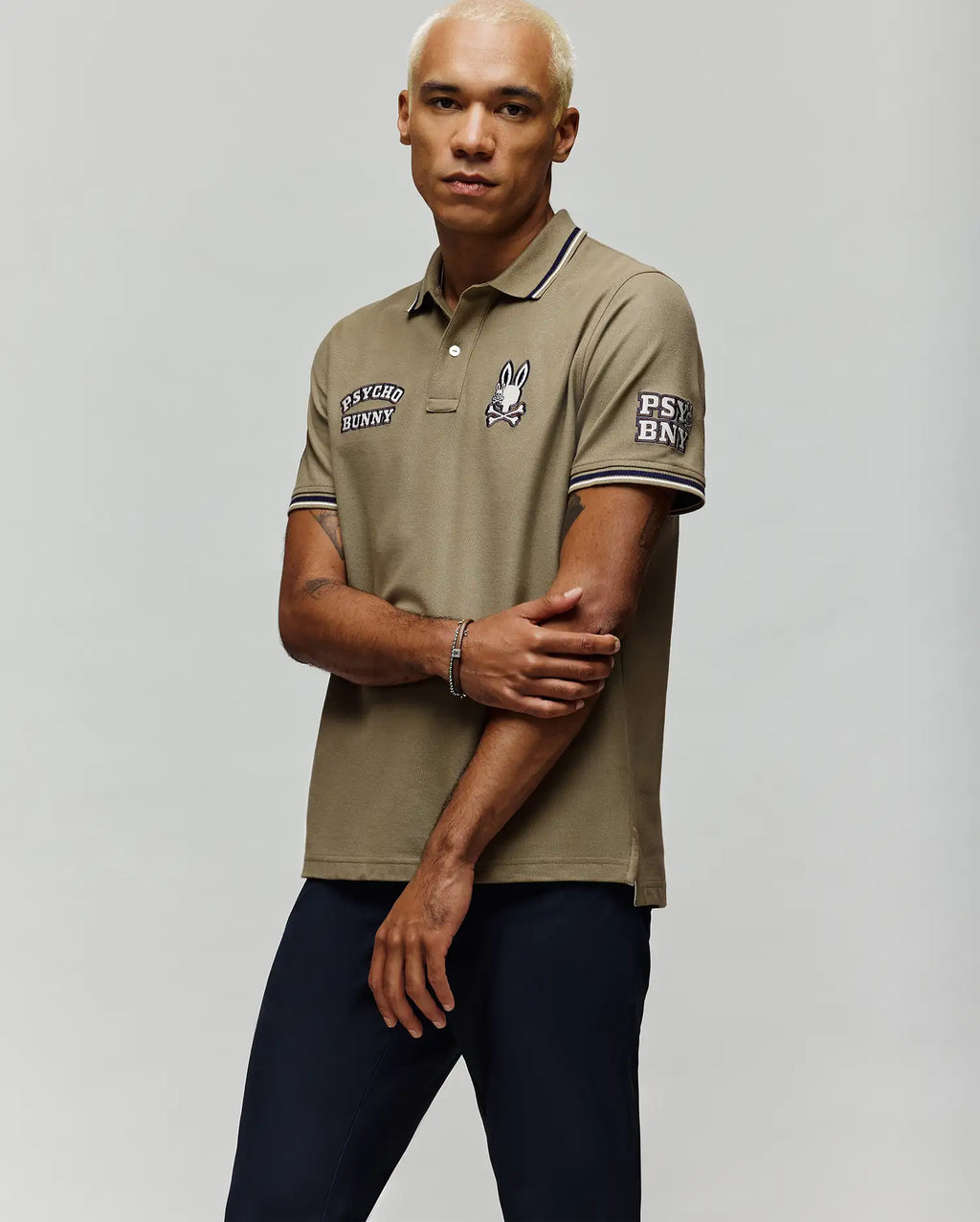 MENS WADE PATCH PIQUE POLO SHIRT - MT0100109