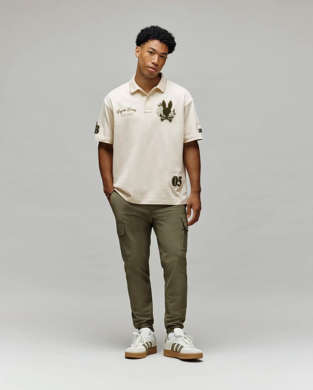 MENS AUGUSTE OVERSIZED PIQUE POLO SHIRT - MT0100112