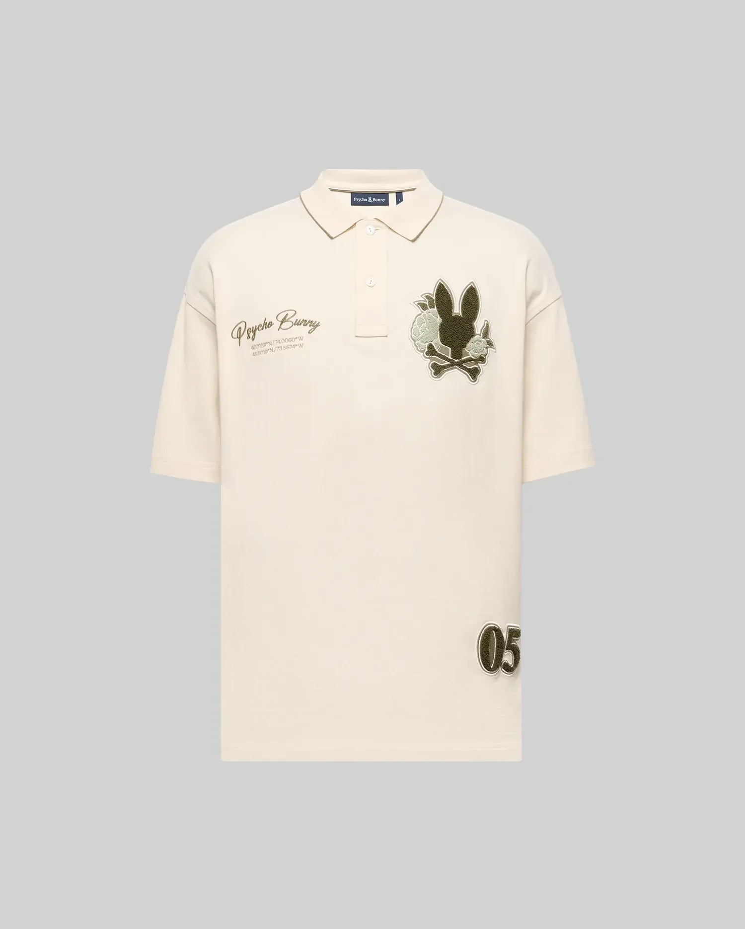 MENS AUGUSTE OVERSIZED PIQUE POLO SHIRT - MT0100112