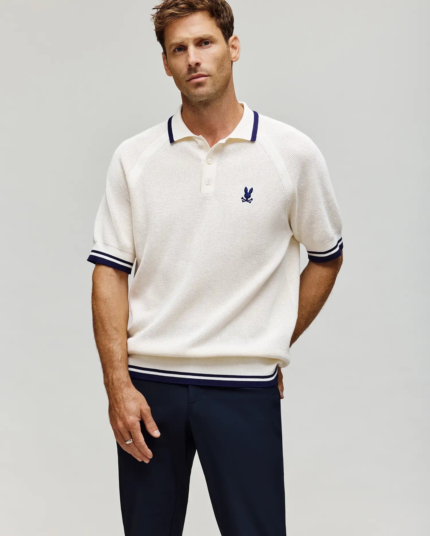 MENS LAZARE KNIT POLO - MT0100165