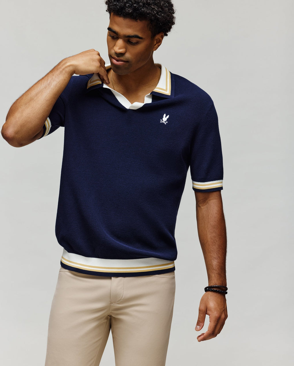 MENS CARTER SWEATER POLO - MT0400093