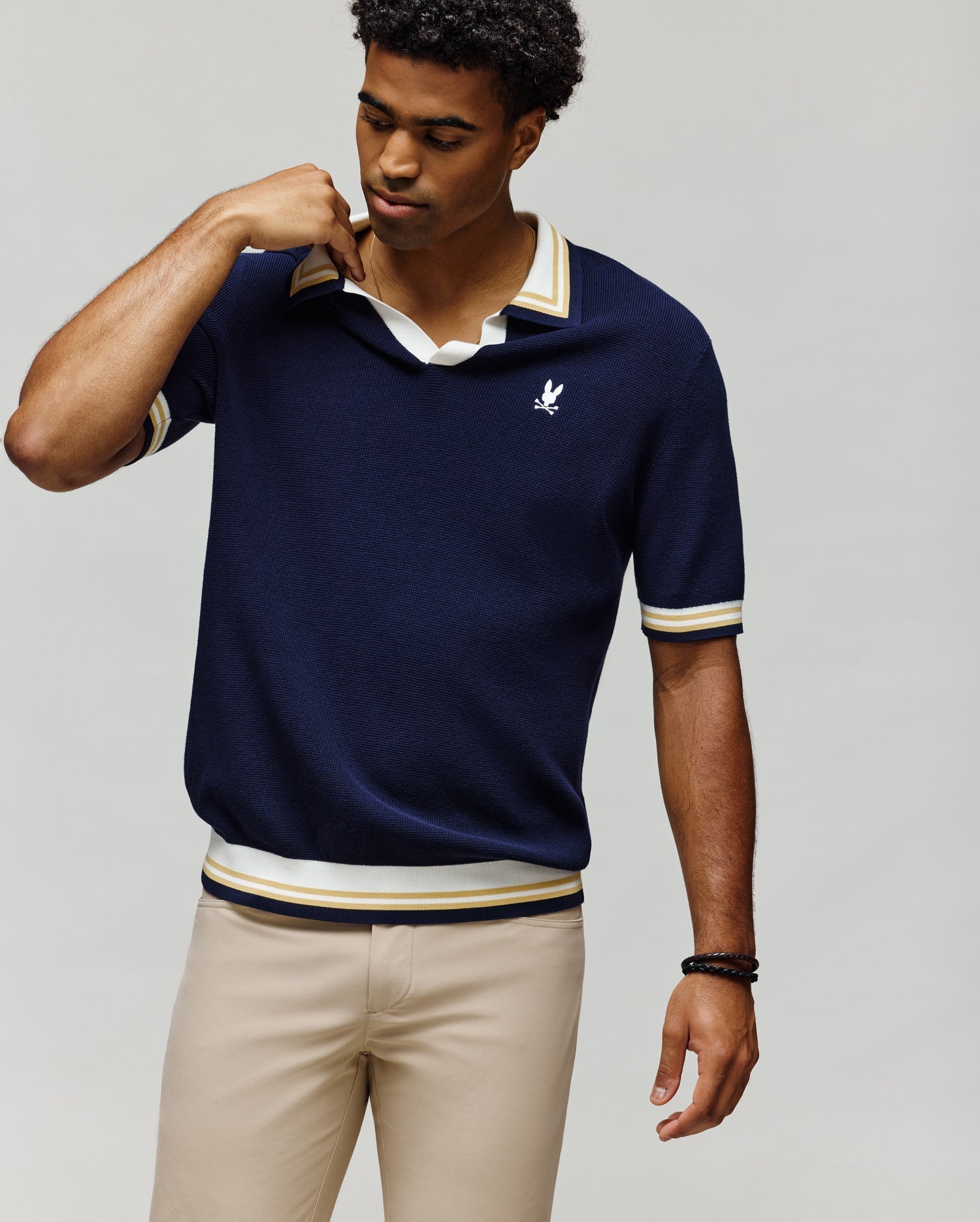 MENS CARTER SWEATER POLO - MT0400093