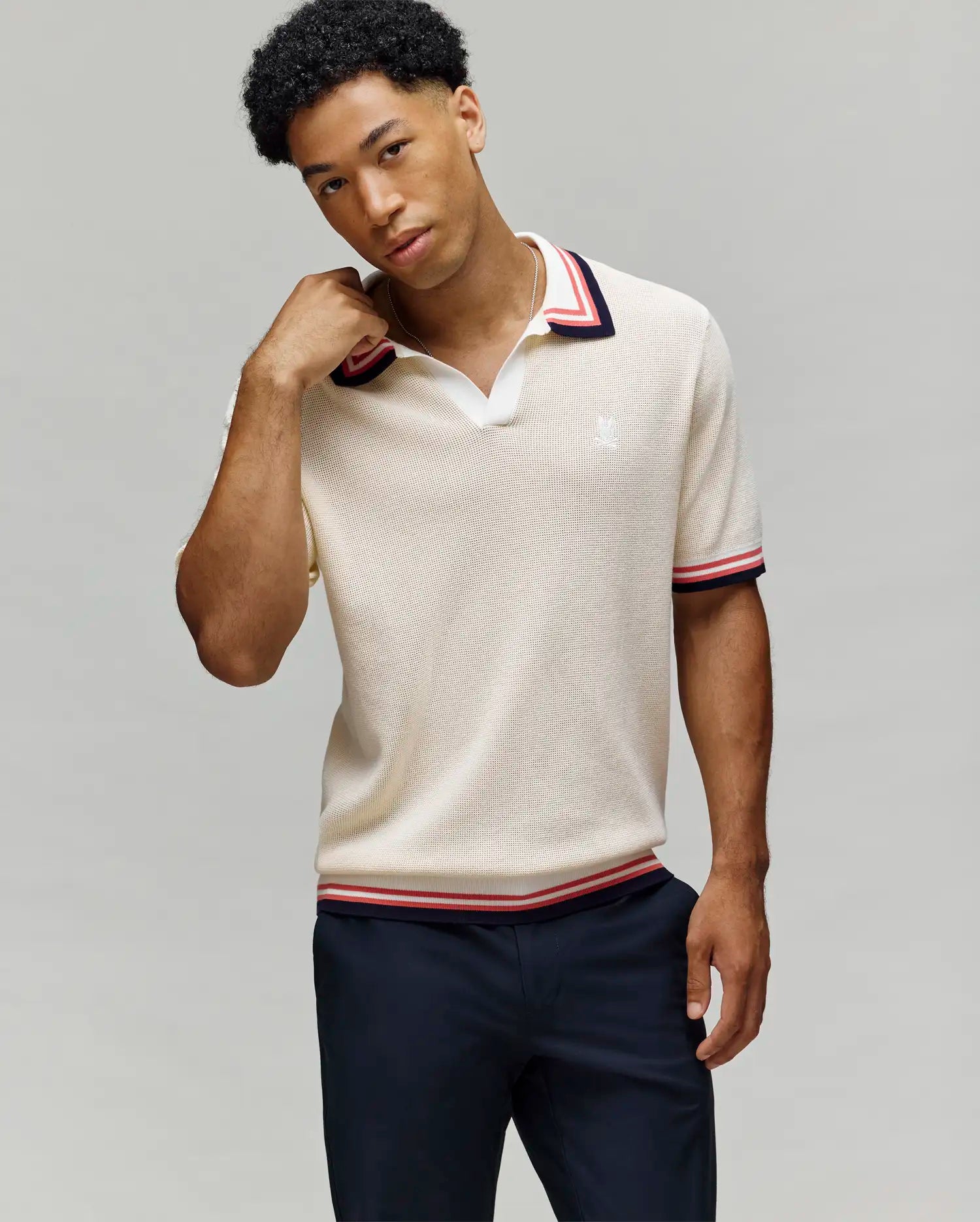 MENS CARTER SWEATER POLO - MT0400093